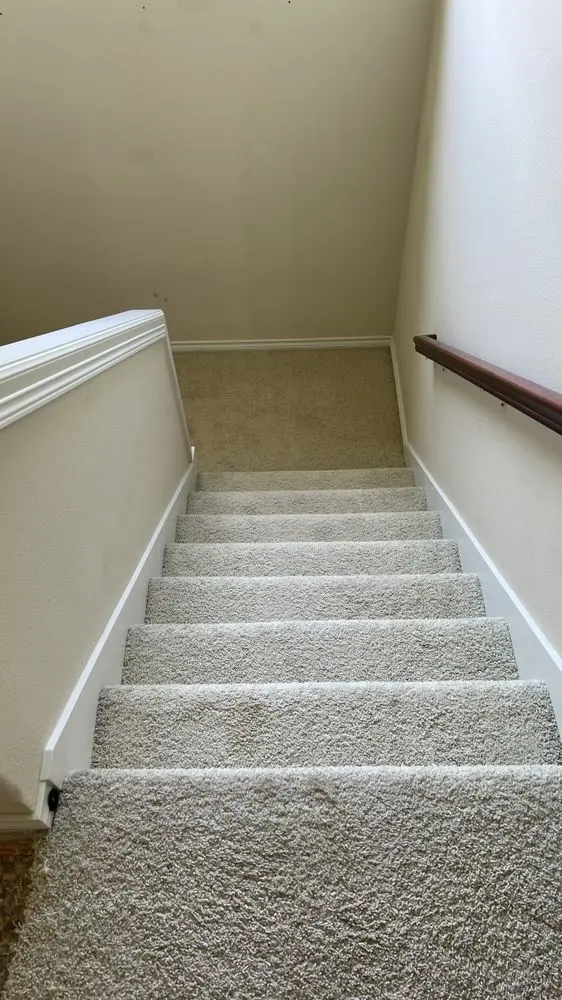 Before: Staircase rebuild with custom stairnose
