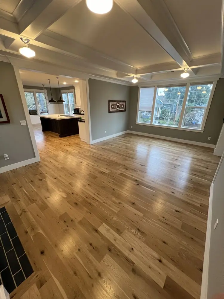 Refinished hardwood floor by FED Builder